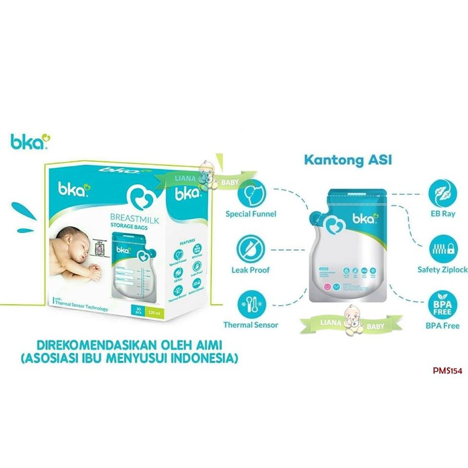 PMS154 KANTONG ASI BKA 120ML BREASTMILK STORAGE BAGS BKA