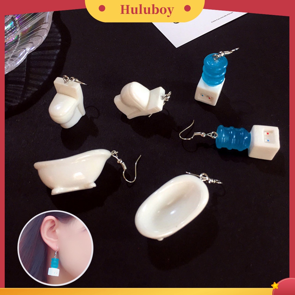 Hu Hu Hu Hu Hu Alat Bantu Pasang Kacamata♡ Anting Kait Gantung Wanita Desain Bathtub Dispenser Air Untuk Hadiah