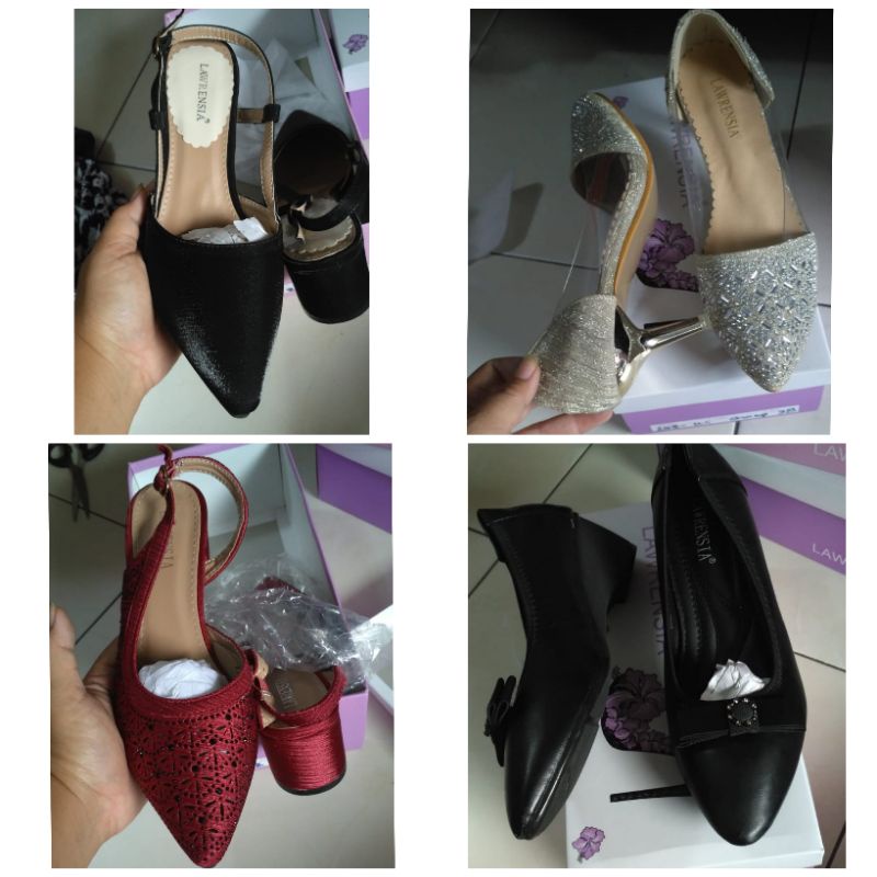 Sandal Heels Wanita Pesta Brand Lawrensia
