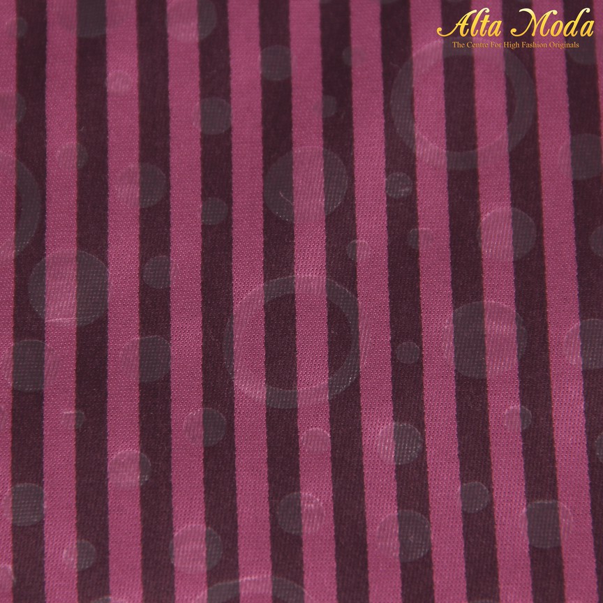 

Alta Moda Katun Shirting Stripe Shades Purple Circle Pattern (1M)