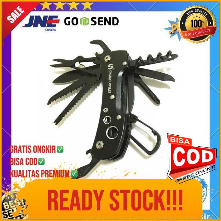 pisau lipat swiss army pocket knife peralatan multifungsi edc original