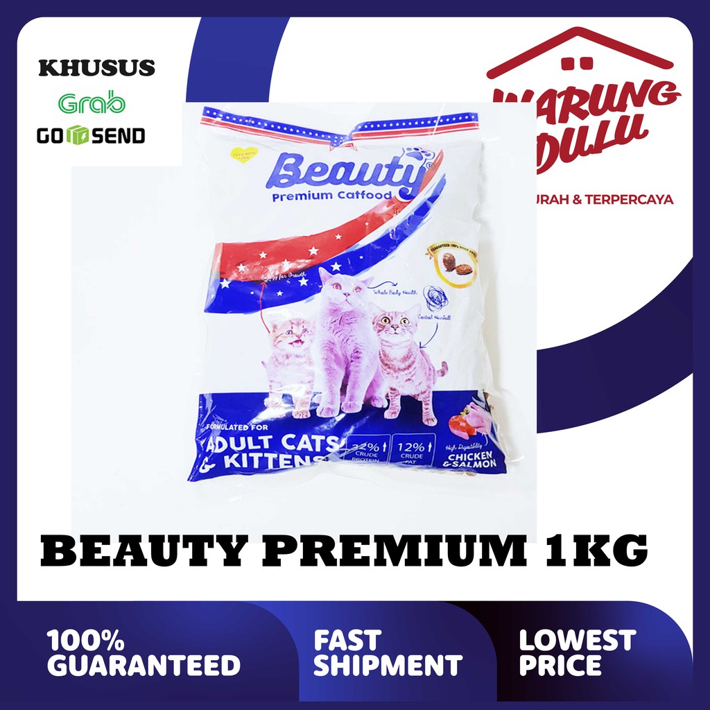 Beauty Premium Cat Food 1kg (GOSEN / GRAB)