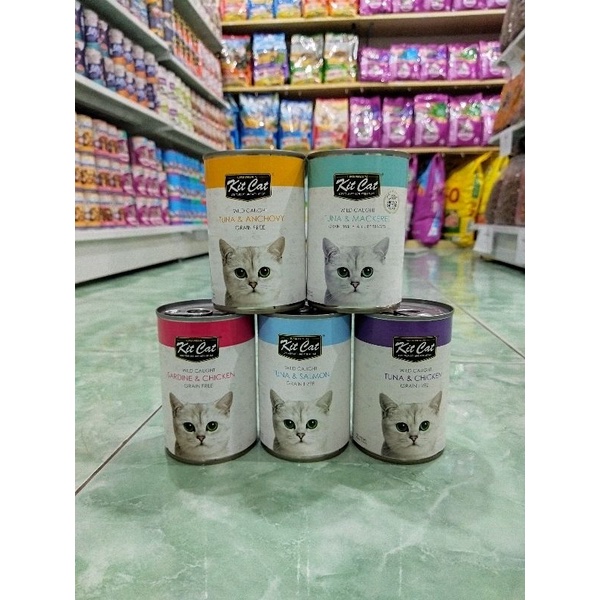 Makanan kaleng Kit Cat Grainfree 400gram wet food all varian