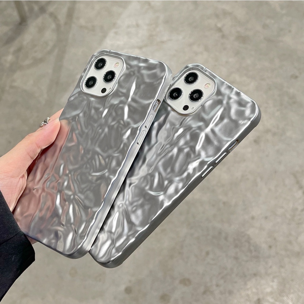 Soft Case Bahan Aluminum Tin Paper Shockproof Untuk Iphone 13 12 11 Pro Max 8 + 7 Plus X Xs Max Xr X