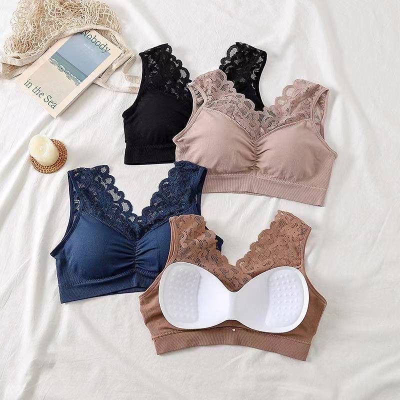 Bralette Renda Push Up Bra Big Size Tanpa Kawat