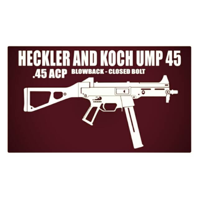 H&K UMP 45 Cutting Sticker