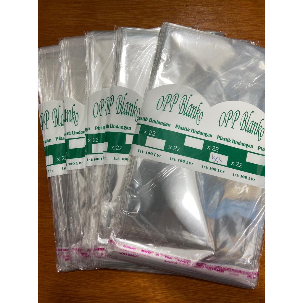 Plastik OPP 14x22 / 14.5x22 / 15x22 / 15.5x22 @100Lembar