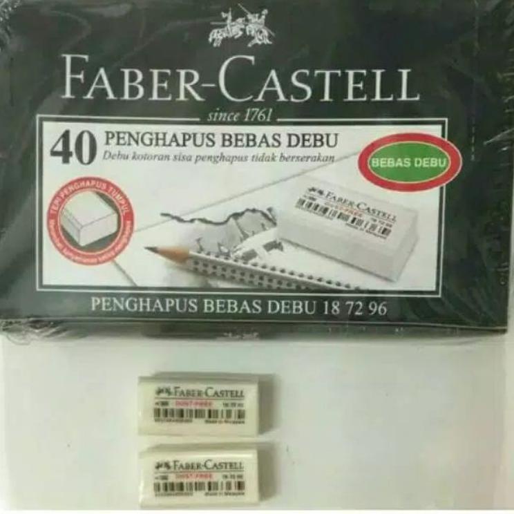 

Serbuuuu.. [1 pak] penghapus eraser FABER CASTELL kecil putih isi 40 pcs