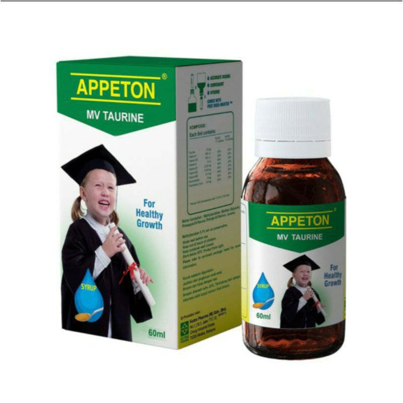 

60ML Appeton Taurine sirup dan 60ML lysine vitamin