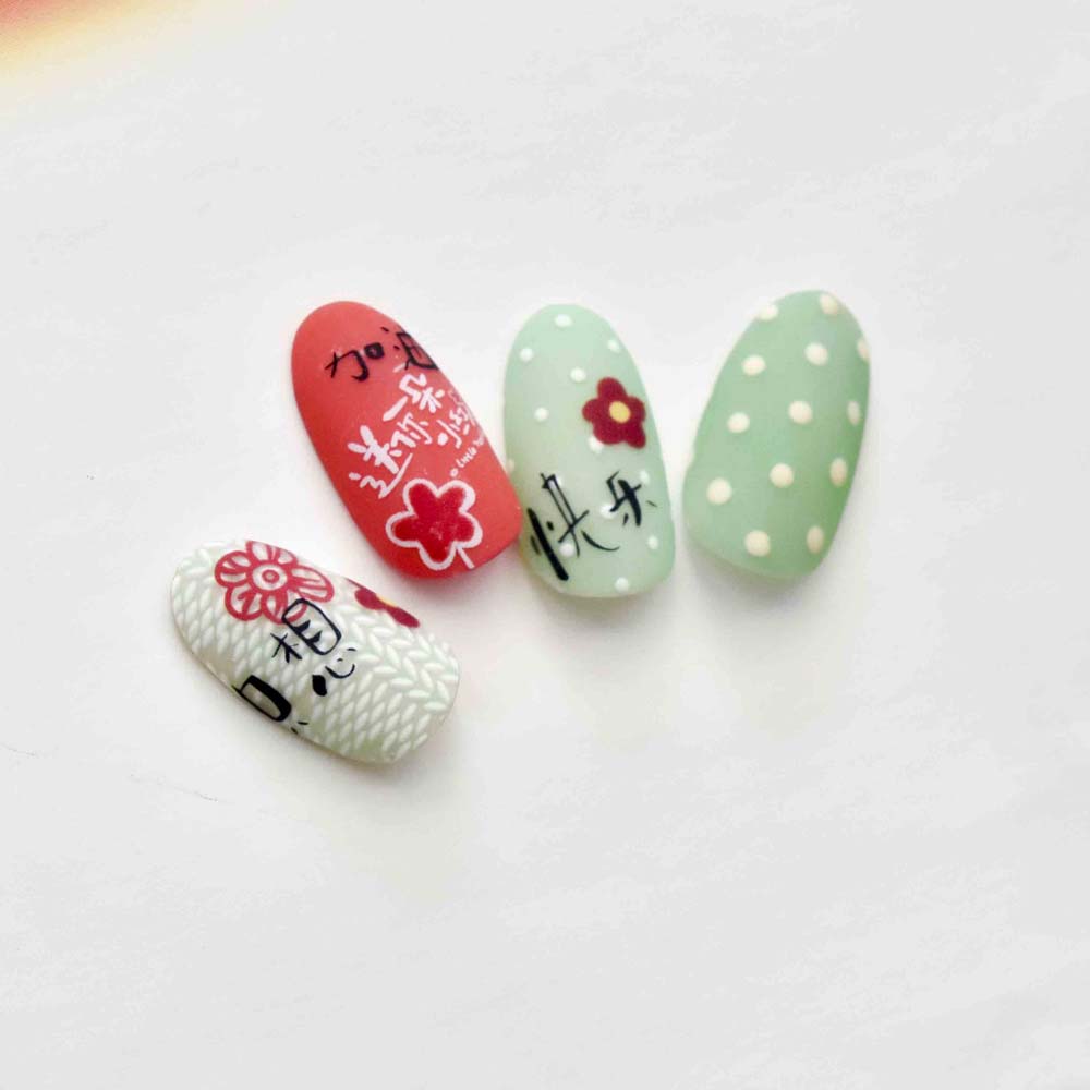 Mxbeauty Stiker Kuku 5d Diy Sangat Tipis Untuk Nail Art