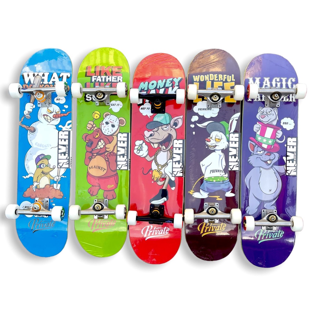 Skateboard anak dan pemula fullset terbaik daripada blank deck