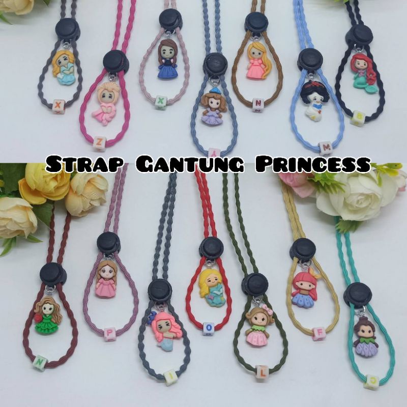Strap Masker Karakter Gantung Princess Tali Masker Strap Masker Tali Gembul Strap Masker 2in1Cute Bo