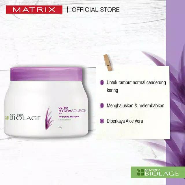 MATRIX MASKER RAMBUT Biolage Hydrasource Mask 490 GR UNTUK RAMBUT KERING