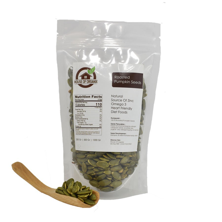 

Be Healthy! Roasted Pumpkin Seeds ( Biji Labu Panggang ) - 250 Gr