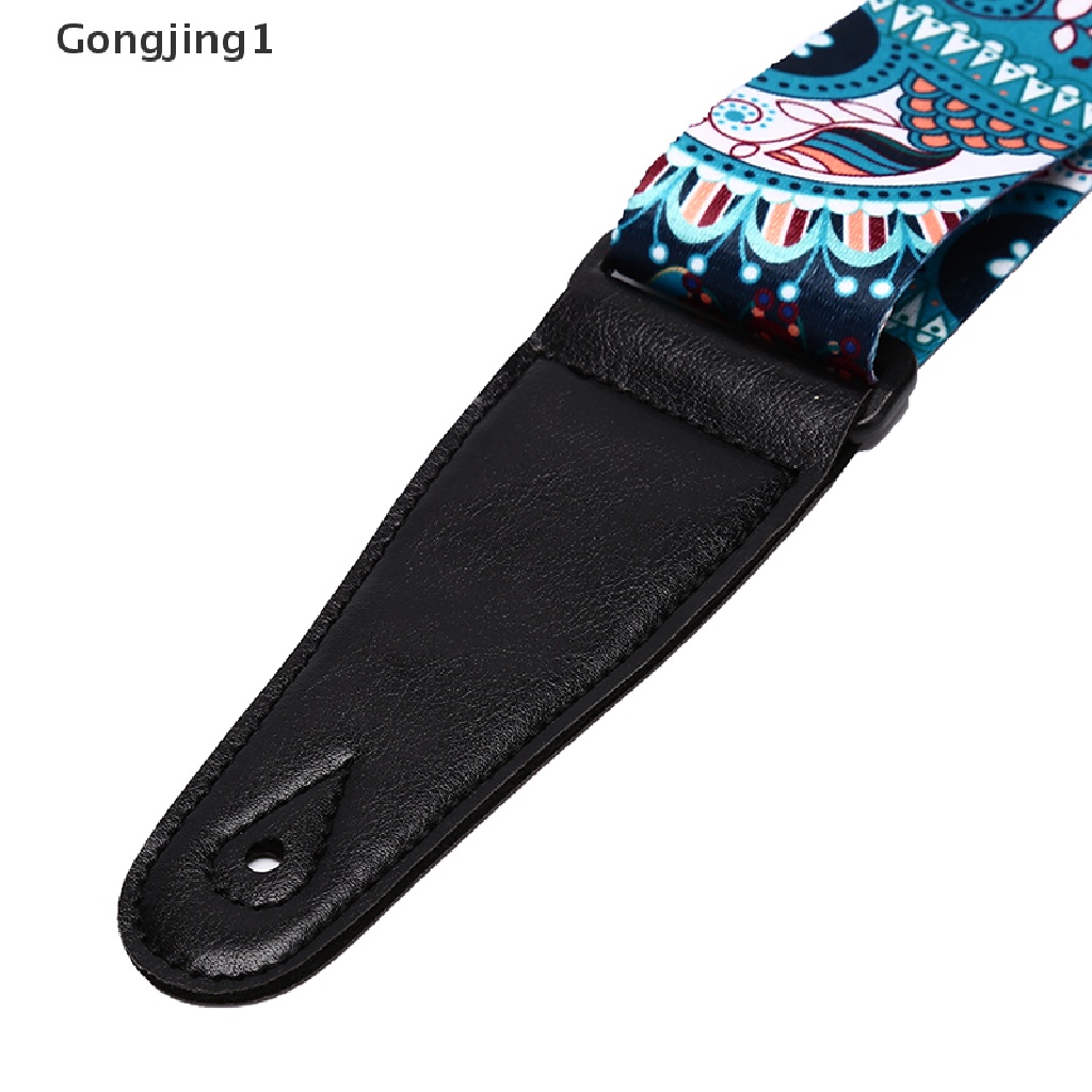 Gongjing1 Strap Gitar Akustik / Elektrik / Bass Motif Bunga Matahari