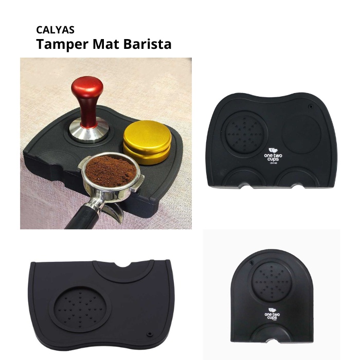 Silicone Tamping Holder Mat Tamper Kopi Espresso Barista One Two Cups