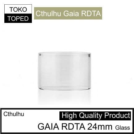 Kaca Cthulhux GAIA RDTAx Replacement | 24mm warna glass bening