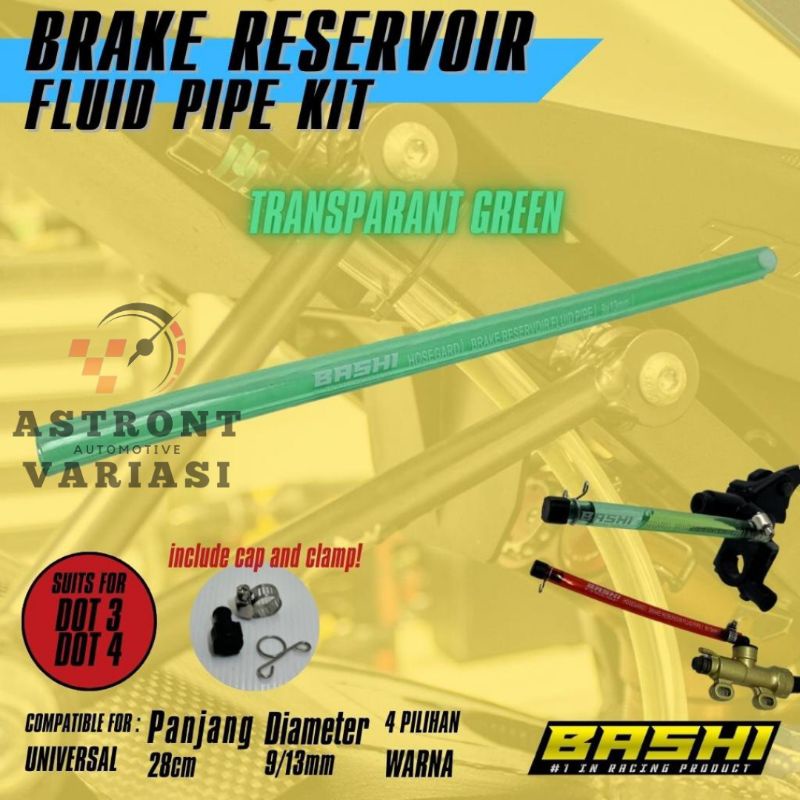 Selang Tabung Master Rem Trasparan BASHI | Selang Suges | Selang HRC | Selang Rem Moto GP | Selang Reservoir | Selang Fluid Tube BASHI