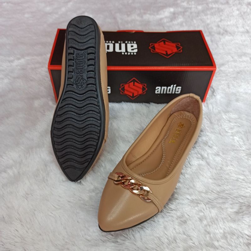 Andas Andis - Sepatu Flatshoes Wanita Chain