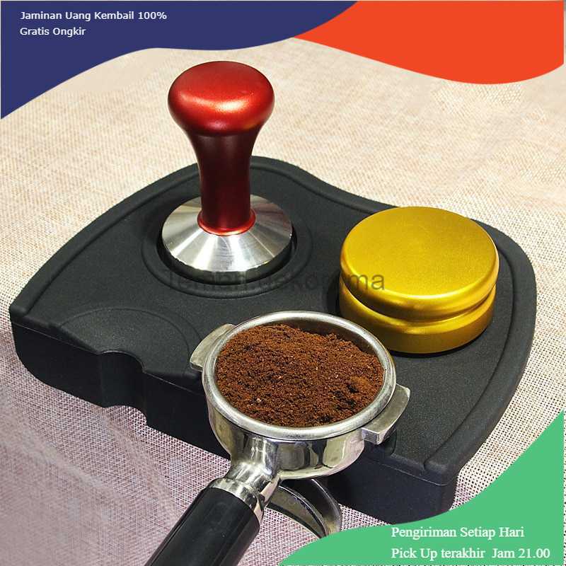 TD-AI One Two Cups Silicone Holder Mat Tamper Kopi Espresso Barista - LB4148