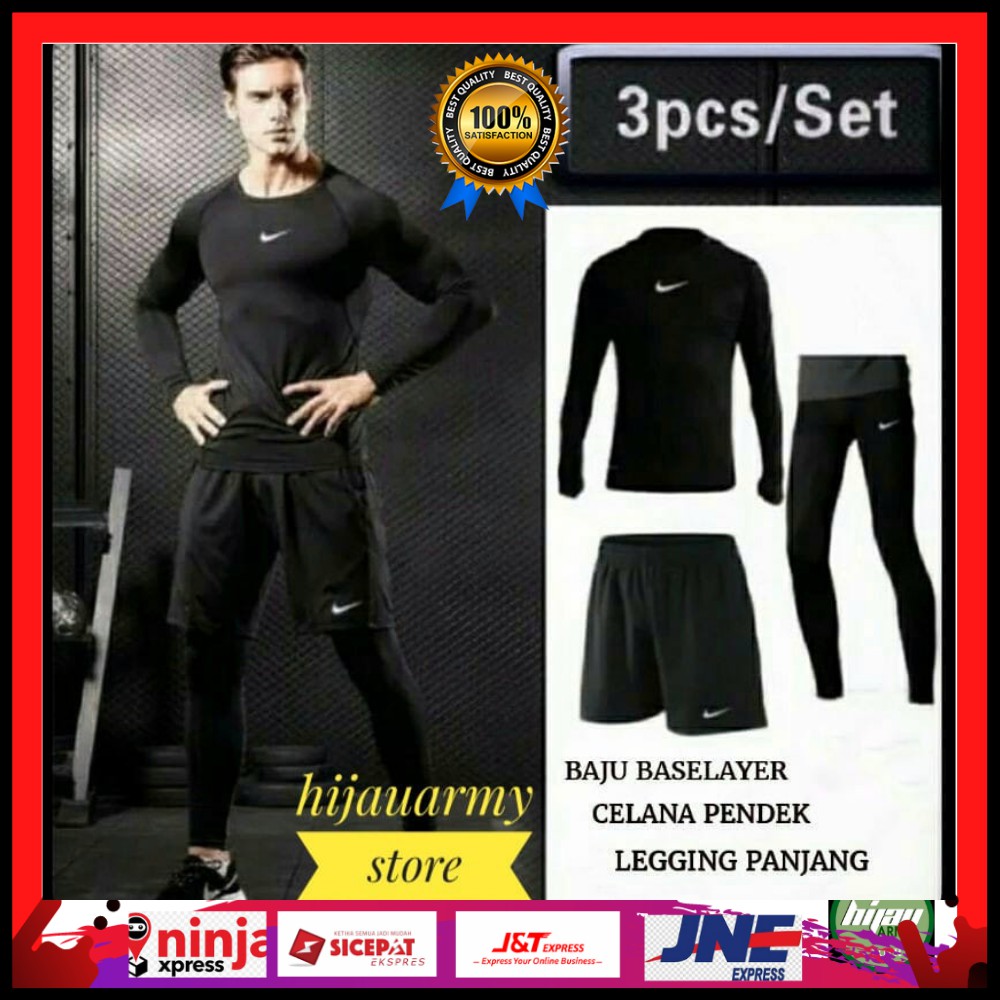 PAKET HEMAT  BASELAYER BASLAYER ( ISI 3 MACAM) BASLAYER TERMURAH KOLOR + KOLOR + BSALYER TH