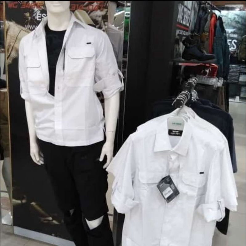 KEMEJA PUTIH PRIA LENGAN PANJANG MGEE GORDON 034 WHITE