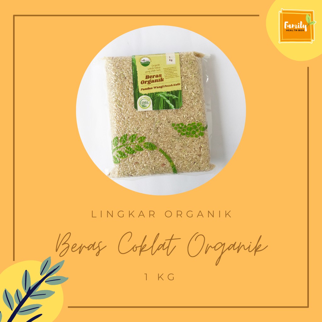 

Beras Coklat Pandan Wangi Pecah Kulit Lingkar Organik 1 kg