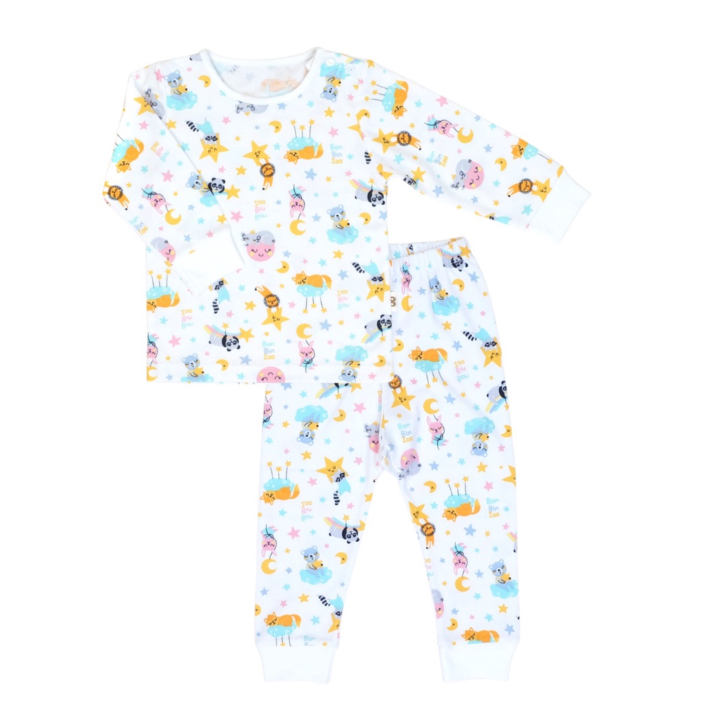 MOTIF TERBARU BONBINZOO SETELAN DREAMS OF ANIMALS BAJU PENDEK ANAK CELANA PENDEK ANAK MOTIF TERBARU 0 - 12BULAN