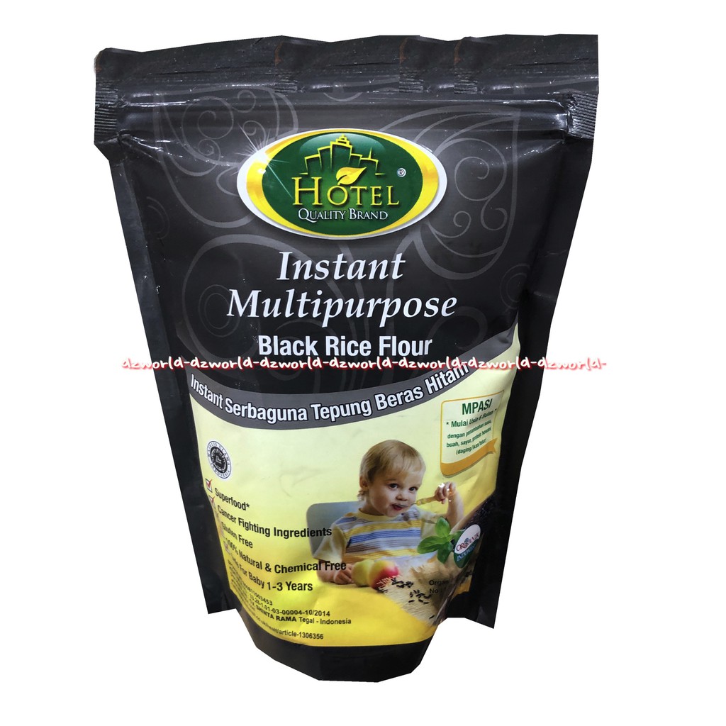 Hotel Instant Multipurpose Black Rice Flour Makanan Instant MPASI 120gr