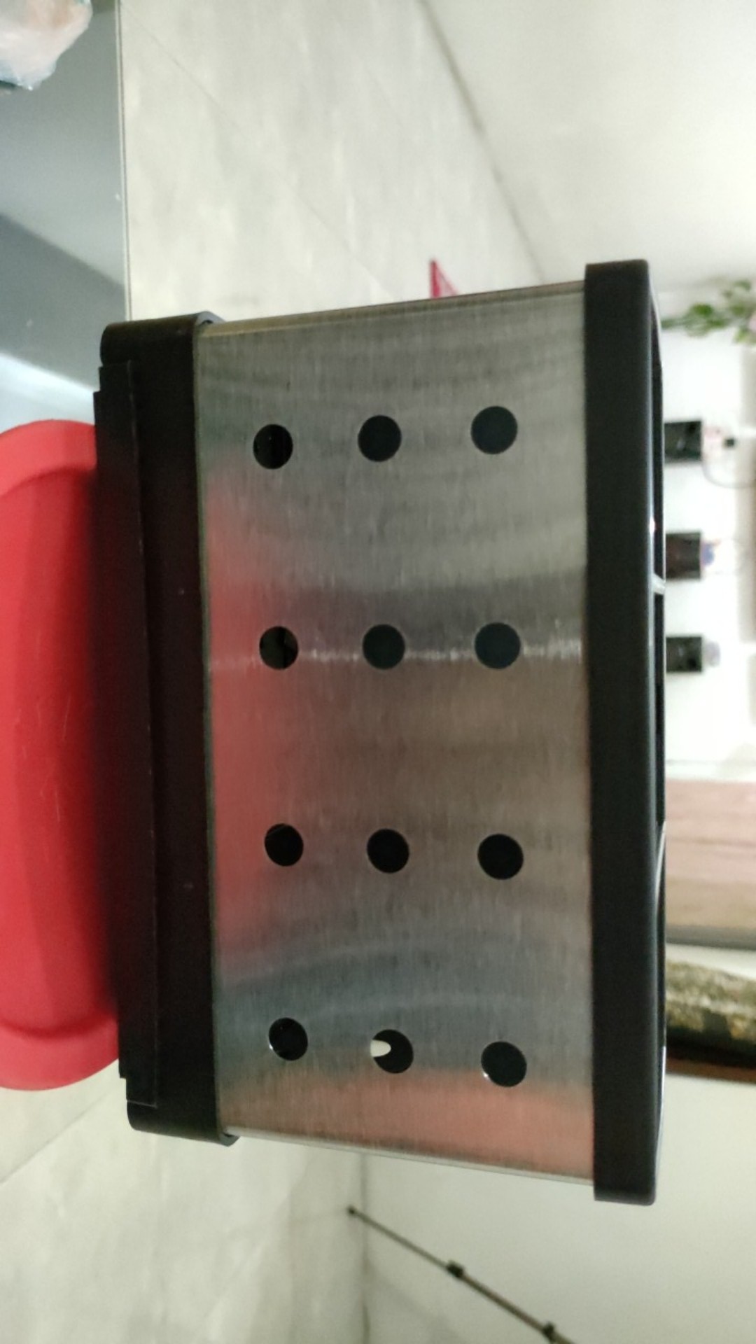 Greenland Tempat Penyimpanan Sendok Gantung Stainless Steel Keranjang Sendok Garpu Rak Dapur Hrm118