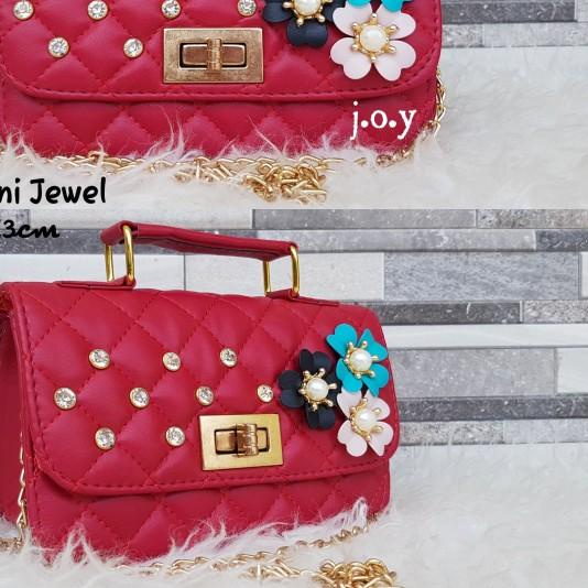 ۝ Tas Murah/Tas Branded/Slingbag/Selempang/CH Maxi Mini Jewel Floral - Merah ♣