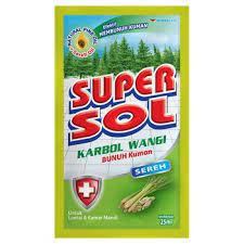 10 Sachet supersol pembersih lantai