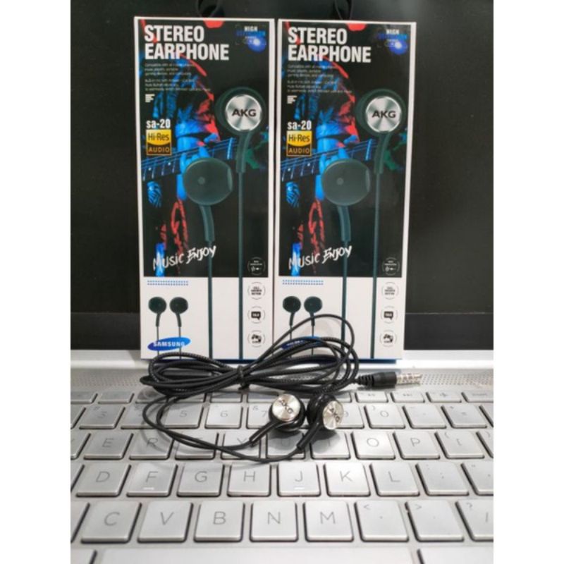 HF HEADSET SAMSUNG SA-20 STEREO BASS SUARA BAGUS PACKING INPORT