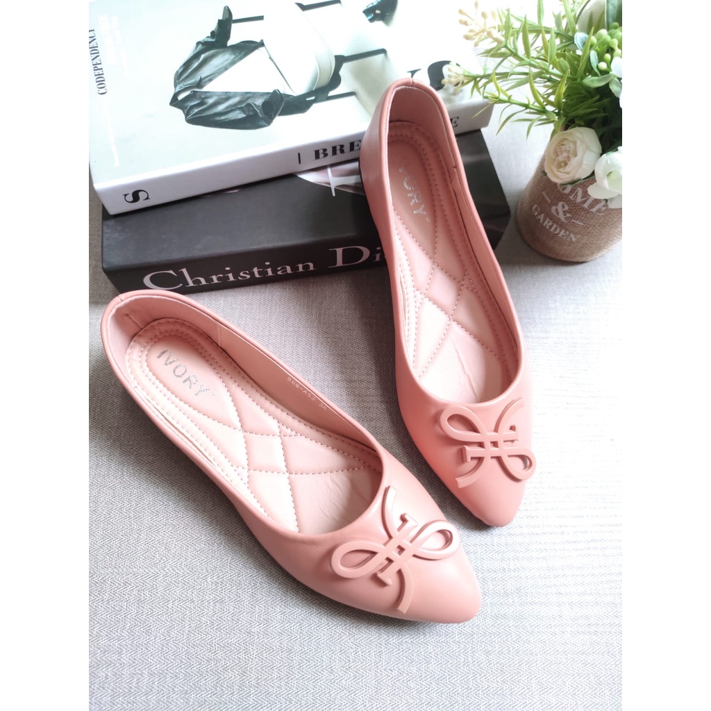 IVORY Sepatu Flat Wanita Fashion Teplek Import 999-A52