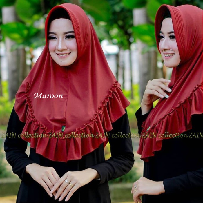 TERBARU         HIJAB REMPEL MADU / BERGO INSTAN PET / KERUDUNG JERSEY REMPEL KRIWIL