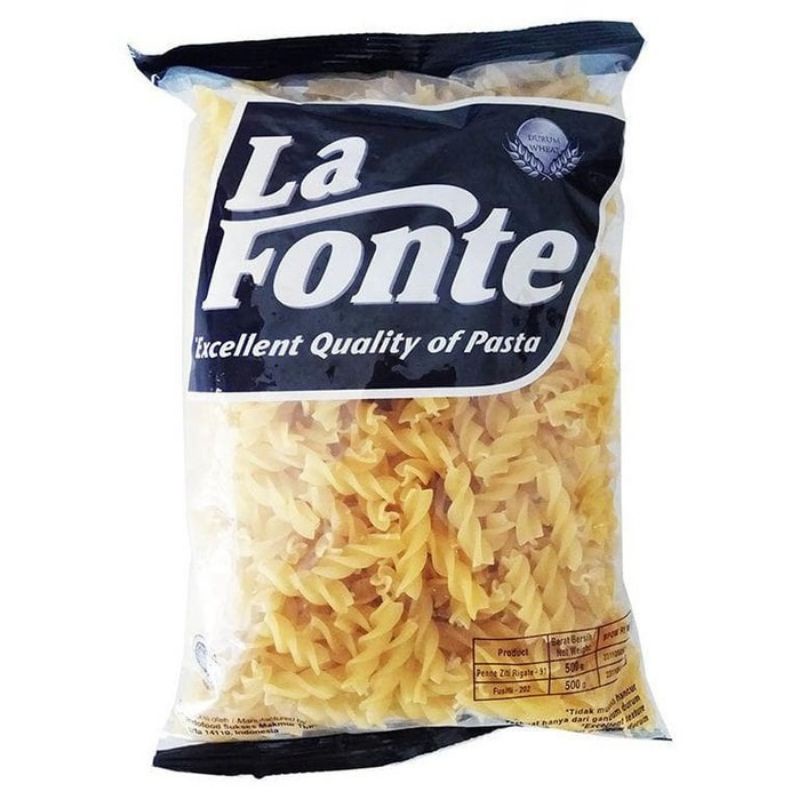 

LAFONTE PASTA FUSILI KEMASAN 500GR