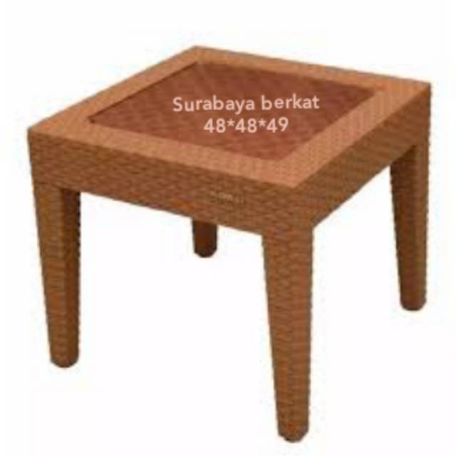 Meja plastik teras taman napolly