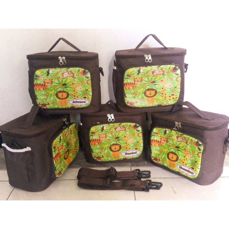 Tas lunch bag saku depan souvenir castem gambar printing.free desain