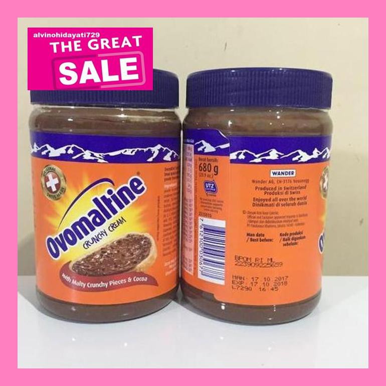 

Al04Nind Ovomaltine Crunchy Cream 680Gr Botol Plastik Indvvl03