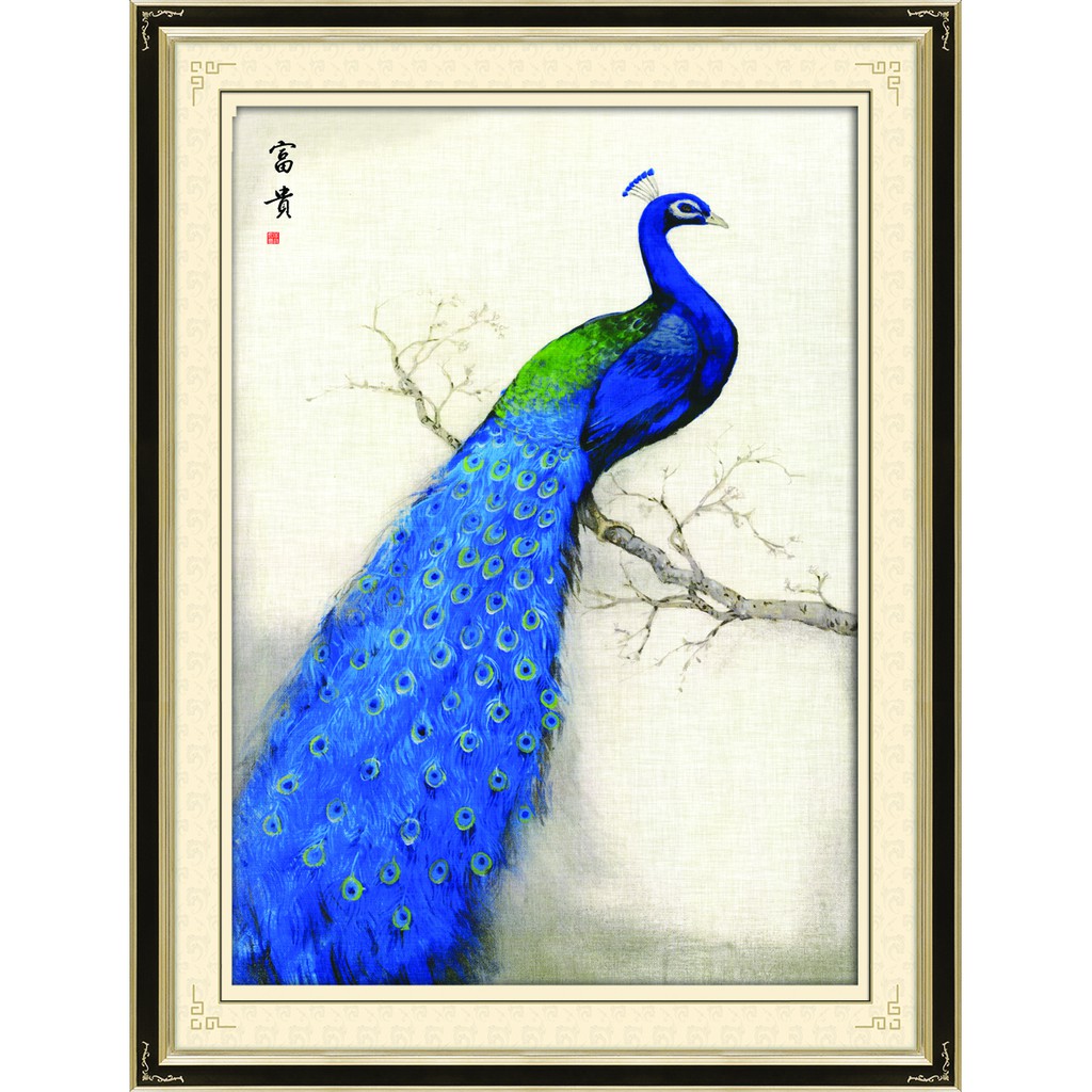 Paket DIY Craft Diamond Painting A9017 Burung Merak Peacock