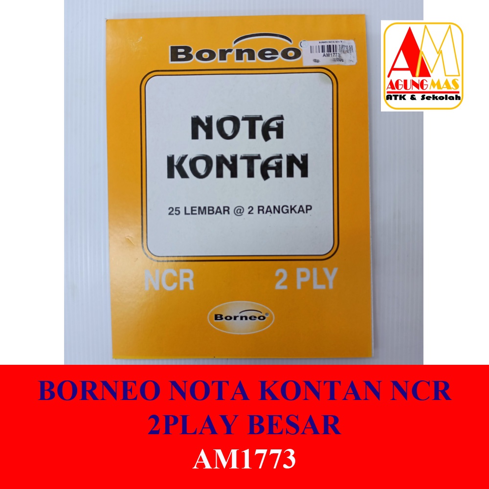 

BORNEO NOTA KONTAN NCR 2PLAY BESAR