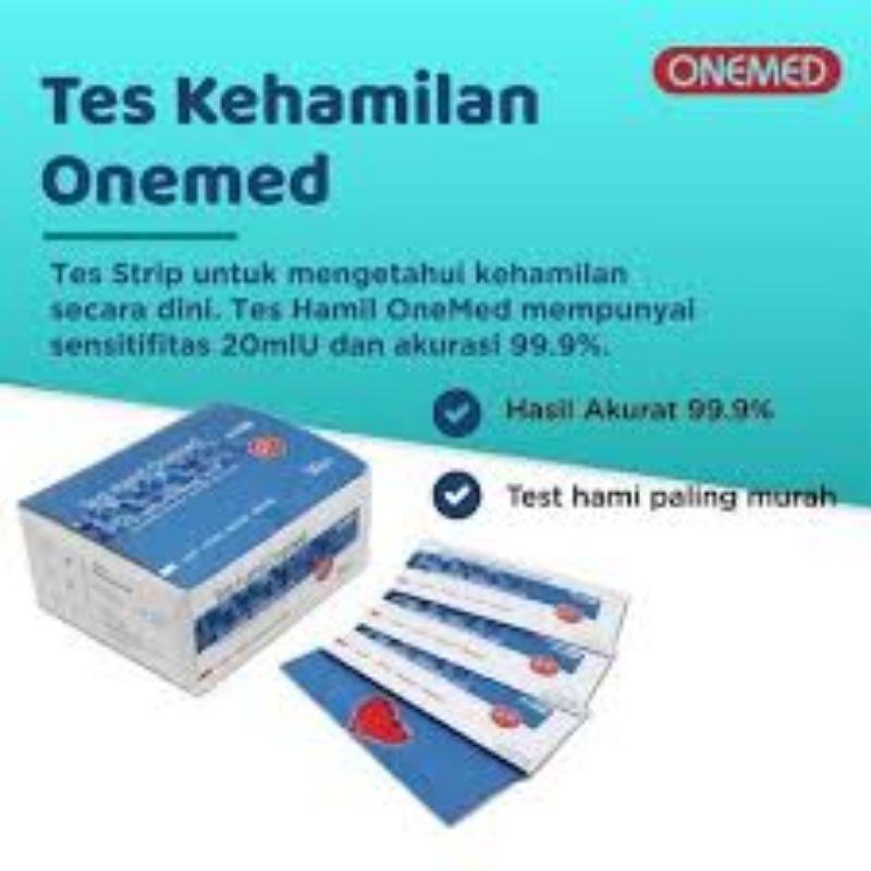 Tes Kehamilan Onemed per Strip Tespek / Test Hamil / Test Pack