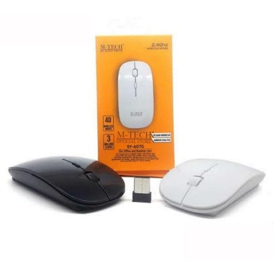 MOUSE WIRELESS SLIM M-TECH 6070 2.4G, MOUSE SLIM WIRELESS M-TECH 6070 2.4G