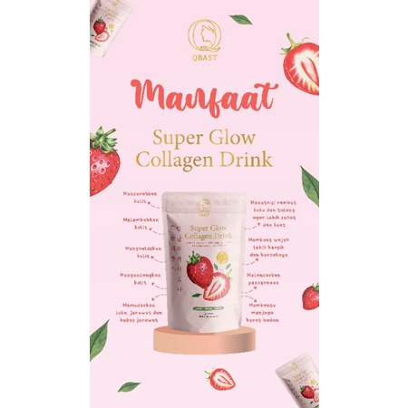 [ SUPER SELLER ] QBAST QELSEA SUPER GLOW COLLAGEN DRINK MINUMAN KOLAGEN