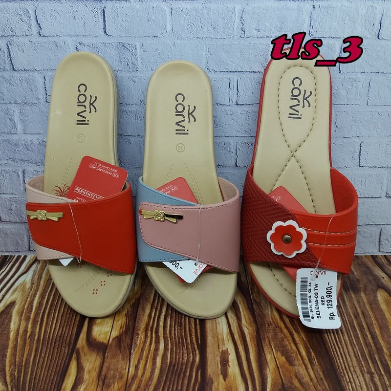 Sandal carvil anak perempuan original 31-35