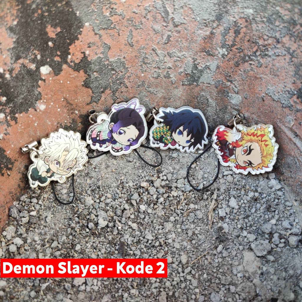 Strap Gantungan HP Anime - Variasi J (Kimetsu no Yaiba Demon Slayer Haikyuu)