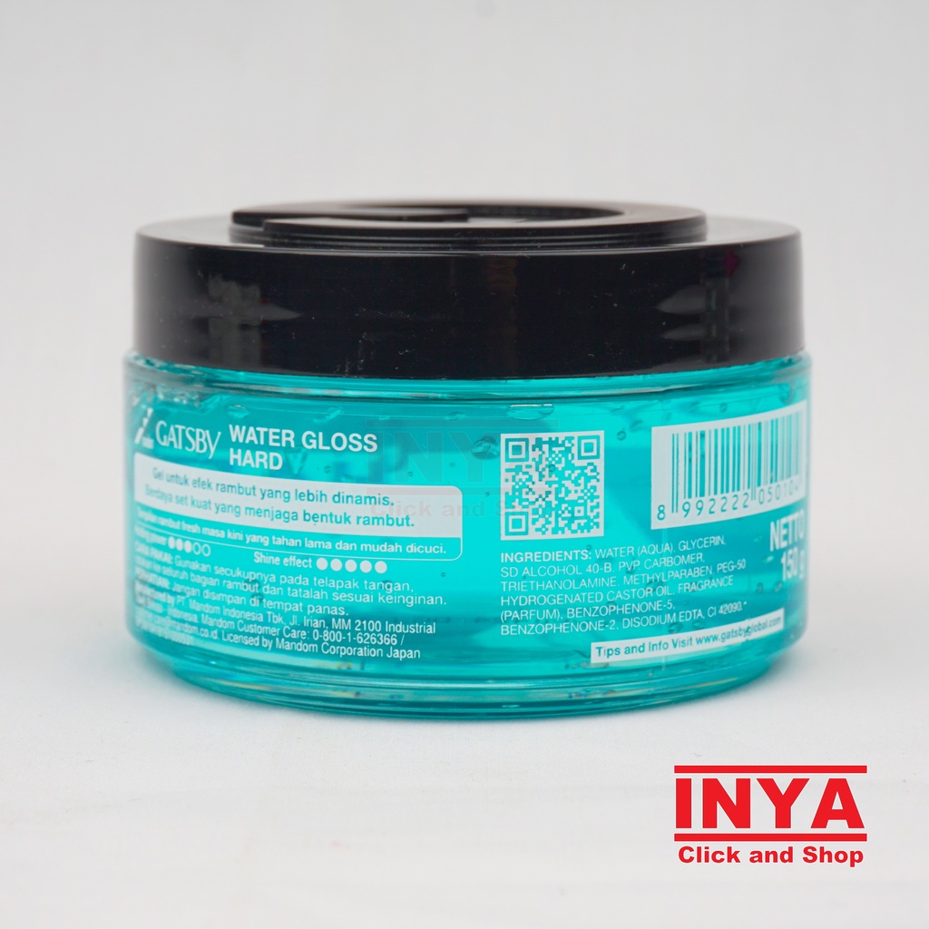 GATSBY WG WATER GLOSS HARD LEVEL 3 HAIR GEL 150gr