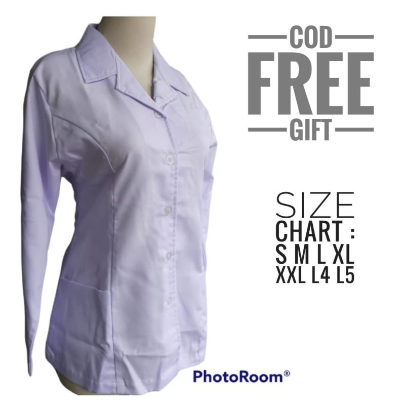 BAJU DINAS PUTIH ATASAN/BAJU ATASAN PPL/ATASAN WANITA POLOS/ASN/PPL/PNS/GURU KEMEJA PUTIH POLOS