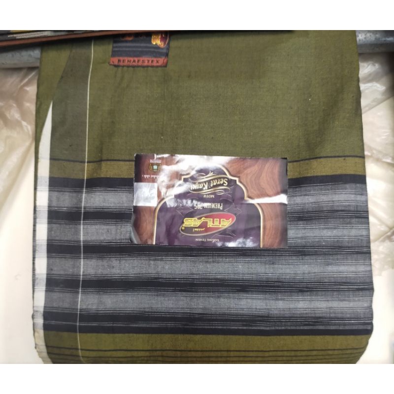 sarung ATLAS langkah premium 795. serat kayu. warna langkah.