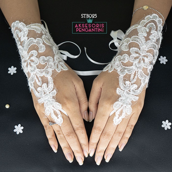 [LIMITED STOK] AKSESORIS BRIDAL WEDDING GLOVES ASESORIS PENGANTIN WANITA STB025